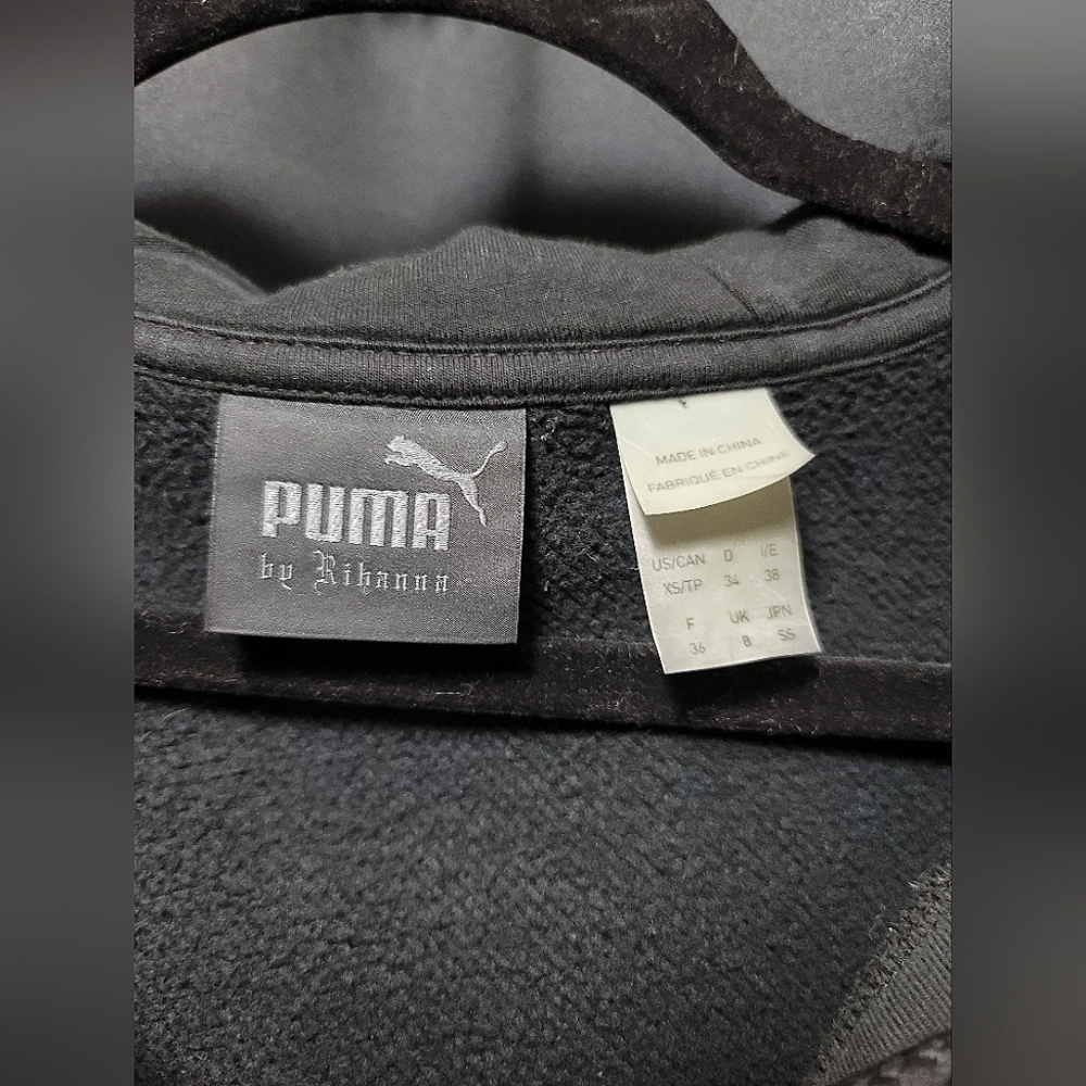 Puma By Rihanna Fenty Rising Sun Lace-Up Hoodie Sweatshirt - Picture 6 of 8